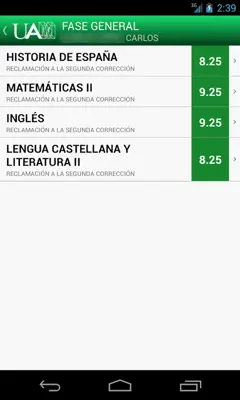 UAM PAU android App screenshot 2